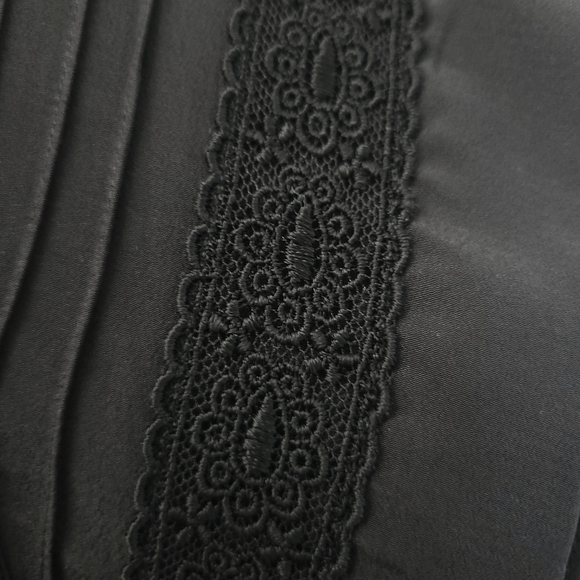 Vintage Victorian HighNeck Puff Sleeve Lace Blouse - Picture 7 of 12